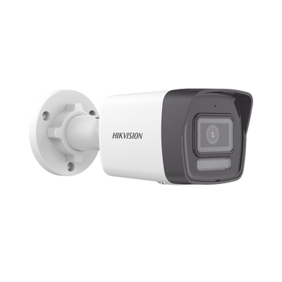 [Dual Light] Bala IP 4 Megapixel / Lente 2.8 mm / 30 mts IR + 30 mts Luz Blanca / Micrófono Integrado / ACUSENSE Lite / Exterior IP67 / H.265 / PoE  / Micro SD