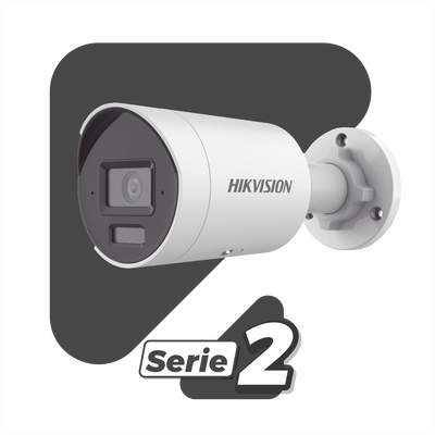 [Dual Light + 2 Micrófonos Integrados] Bala IP 2 Megapixel / Lente 2.8 mm / 40 mts Luz Blanca + 40 mts IR / ACUSENSE / Exterior IP67 / WDR 120 dB / PoE  / Micro SD / Metal / ACUSEARCH