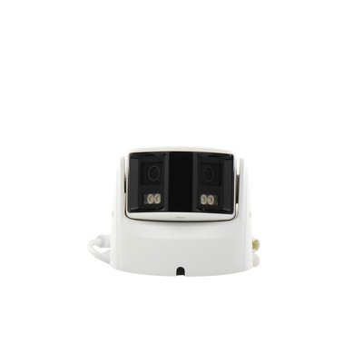 [FlexVu] [PROTECCIÓN ACTIVA] Turret IP Panorámica 4 Megapíxel / 2 Lentes 2.8 mm (180°) / Imagen a Color 24/7 (ColorVu) / PoE / WDR 130° / IP67 / ACUSENSE / Luz Estroboscópica y Alarma Audible / 30 mts Luz Blanca / Mic