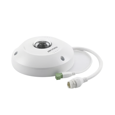 Fisheye IP 4 Megapixel / Panorámica 180° - 360° / Exterior IP67 / IK10 / PoE / Múltiples Vistas por iVMS-4200