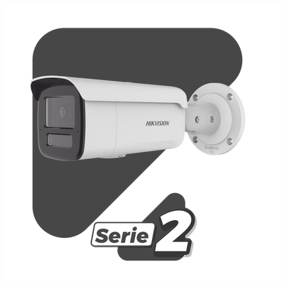 [Dual Light + 2 Micrófonos Integrados] Bala IP 4 Megapixel / Lente 2.8 mm / 80 mts IR + 80 mts Luz Blanca / ACUSENSE / Exterior IP67 / IK10 / WDR 120 dB / PoE / Micro SD  / ACUSEARCH