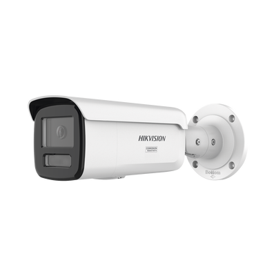 [Dual Light + ColorVu 3.0 + HikAI] Bala IP 6 Megapixel / Lente 4 mm / 60 mts IR + Luz Blanca / Exterior IP67 / Estrobo Luz Blanca / WDR 130 dB / ACUSENSE 3.0 / Metal / NEMA 4X / ACUSEARCH