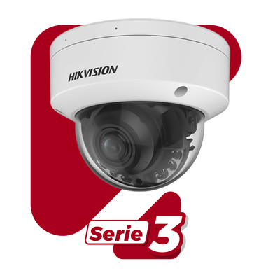 Domo IP 4 Megapixel / Lente Motorizado 2.7 - 13.5 mm / Dual Light (40 mts IR + 40 mts Luz Blanca ) / Exterior IP67  / WDR 130 dB / PoE + / AcuSense / MicroSD