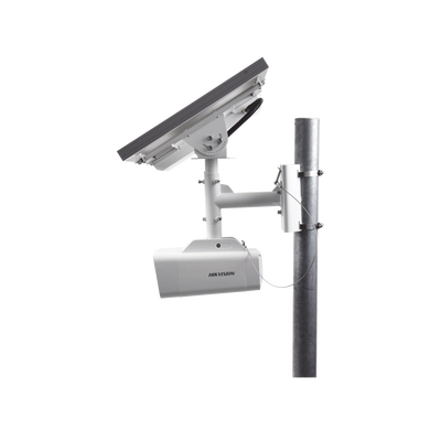 Kit Solar IP All in One / Cámara Bala ColorVu 4 Megapixel / Lente 4 mm / Panel Solar / Batería de Respaldo de Litio 23.2Ah (Hasta 24 Días) / Conexión 4G / Accesorios de Instalación