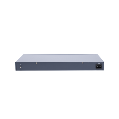Switch  PoE+ / Monitoreable / 24 Puertos 100 Mbps PoE+ / 2 Puertos 1000 Mbps + 2 Puertos SFP de Uplink (COMBO) / Configuración Nube Hik-Partner Pro / Modo Extendido hasta 300 Metros / 370 Watts