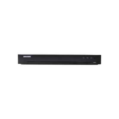 DVR 4 Megapixel / 4 Canales TURBOHD + 2 Canales IP / 1 Bahía de Disco Duro / 1 Canal de Audio / Vídeoanálisis