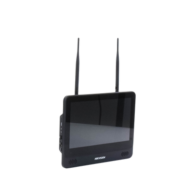 NVR 4 Megapixel / Pantalla LCD 11.6" / 4 canales IP / 1 Bahía de Disco Duro / 2 Antenas Wi-Fi / Salida de Vídeo Full HD