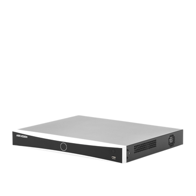 (ACUSENSE / Evita Falsas Alarmas) NVR 12 Megapixel (4K) / Reconocimiento Facial / 8 Canales IP / Base de Datos / 8 Puertos PoE+ / 2 Bahías de Disco Duro / Switch PoE 300 mts Modo Extendido