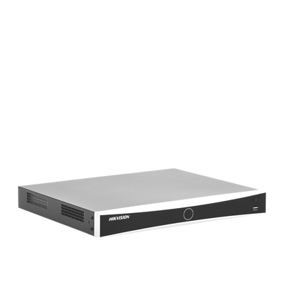 (ACUSENSE / Evita Falsas Alarmas) NVR 12 Megapixel (4K) / Reconocimiento Facial / 8 Canales IP / Base de Datos / 8 Puertos PoE+ / 2 Bahías de Disco Duro / Switch PoE 300 mts Modo Extendido