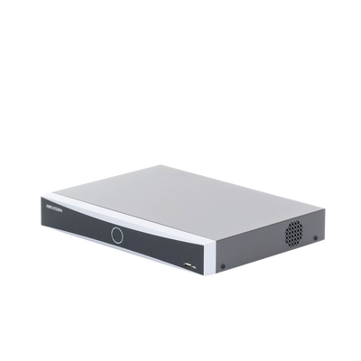 NVR 12 Megapixel (4K) / 16 canales IP / AcuSense (Evita Falsas Alarmas) / Reconocimiento Facial / 1 Bahía de Disco Duro  / HDMI en 4K / Sin Puertos PoE+