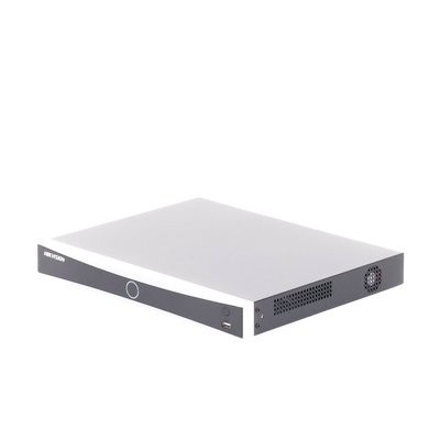 NVR 12 Megapixel (4K) / 32 canales IP / 16 Puertos PoE+ / Recocimiento Facial / AcuSense (Evita Falsas Alarmas) / 2 Bahías de Disco Duro / HDMI en 4K / Alarmas I/O / 300 Metros PoE Modo Extendido