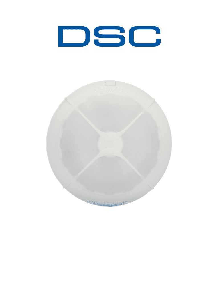 DSC PG9872 - Detector de Movimiento 360° interior de largo alcance con tecnología Power G para techo compatible con NEO,PRO,Qolsys e IoTega