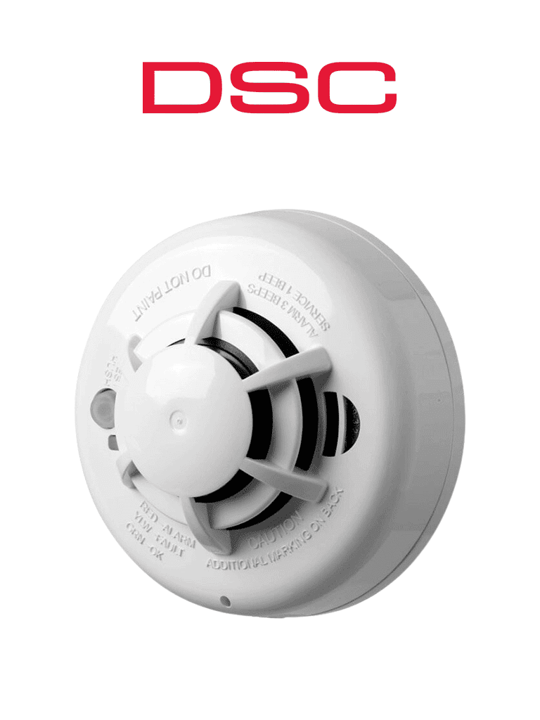 DSC WS4936 - Detector de humo fotoeléctrico y calor inalámbrico con frecuencia 433 Mhz compatible con Power Series, Impassa y Maxsys