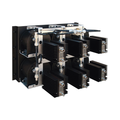 Combinador de Cerámica en Panel/ Rack 19", 851-869 MHz, 4 Canales, 150 kHz de Sep. min, N Hembras / DIN 7-16 Hem.