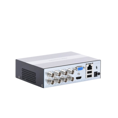 (eDVR) DVR 2 Megapíxel (1080P) Lite / 8 Canales TURBOHD + 2 Canal IP /  Hasta 1 Mes de Grabación / Unidad de Estado Solido Incluido / H.265+ / ACUSENSE Lite (Evita Falsas Alarmas) / Diseño Ultra Compacto / Extra Silencioso /  eSSD de