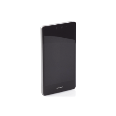 Terminal Facial Min Moe 8" Touch / Delgada y Estética / PoE / 100,000 rostros / Exterior IP65 / Función de Videoportero y Lectura de Códigos QR / Lectura de tarjetas / HIK-IA
