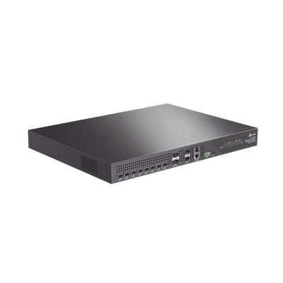 Deltra Stream - OLT de 8 Puertos XGSPON & GPON Combo / Conexión Hasta 2,048 ONUs / 2 Puerto 40G QSFP+ Uplink / 2 Puertos SFP+ 10G Uplink / Fuentes Redundantes AC-AC (incluidas) /  Administración desde la Nube Sin Costo (DPMS)