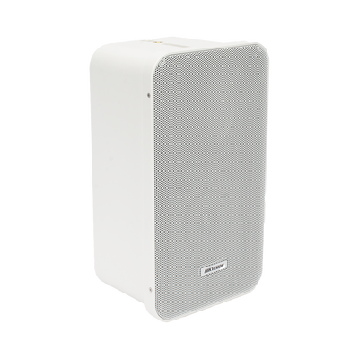 Altavoz Tipo Columna | 20 Watts | 100 V | Rejilla de Metal | Color Blanco | Montaje en L | Exterior IP66