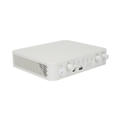 Amplificador | Bluetooth | 2 Canales | 30 W por Canal | Salida 4-8 Ω x 2 | 100V COM x 2 | Una Zona | Música Ambiental