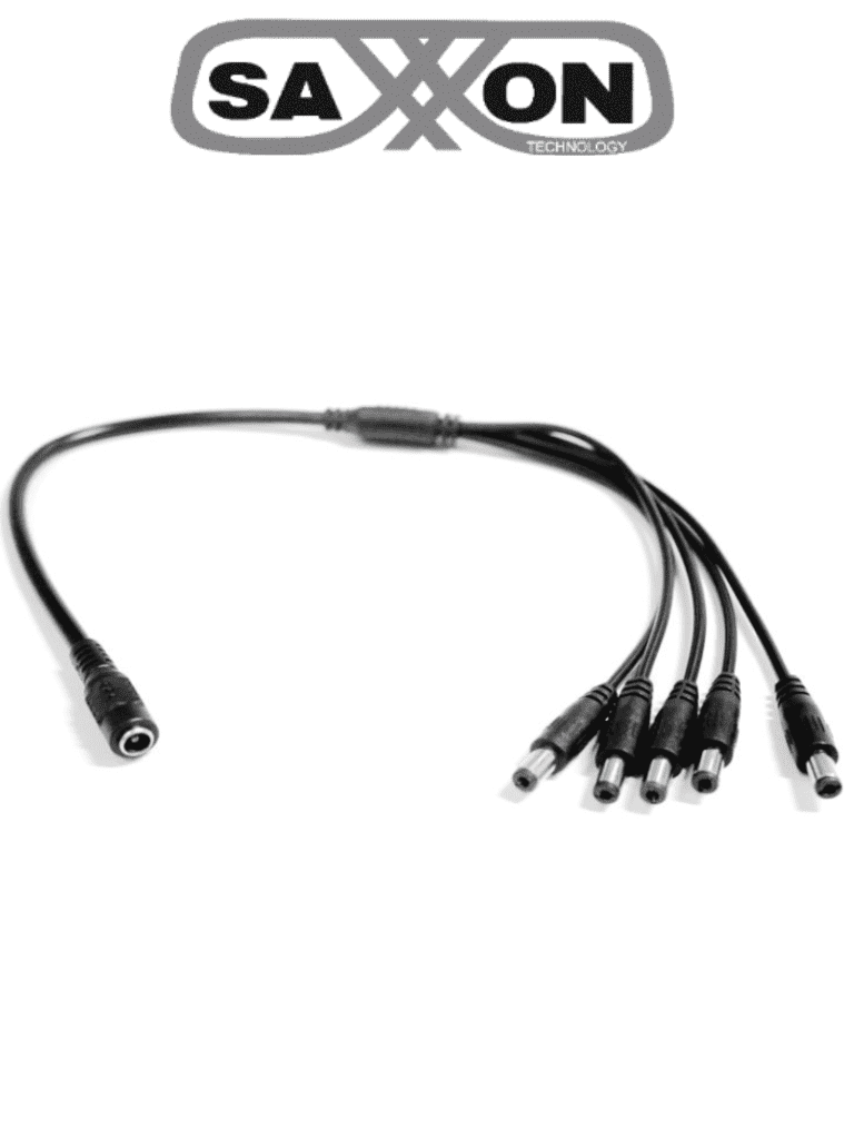 SAXXON SXF55 - Divisor de energía / Tipo pulpo / 1 Conector hembra / 5 Conectores macho / Cable de cobre /
