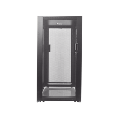Gabinete Profesional de Telecomunicaciones, de Piso, 24 UR, 600 mm de Ancho y 1070 mm de Profundidad, Color Negro