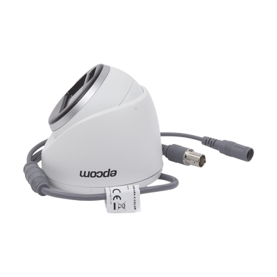 Turret TURBOHD 2 Megapixeles (1080p) / Imagen a color 24/7 / Lente 2.8 mm / METAL / Luz Blanca 20 mts / Exterior IP67 / TVI-AHD-CVI-CVBS / dWDR