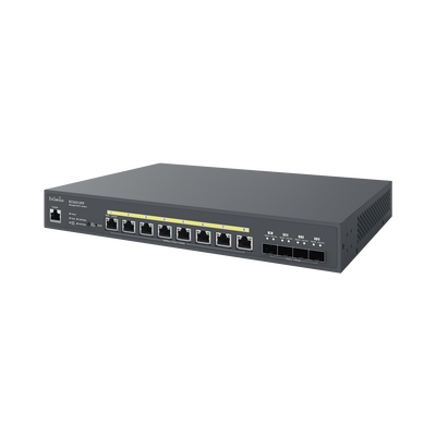 Switch PoE ++ Administrable en Nube Capa 2  de 8 puertos PoE  de 2.5 Gbps, Hasta 240 W, 4 puertos de SFP