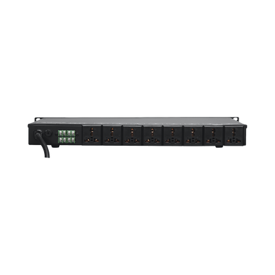 Secuenciador de Potencia | 8 Salidas | Delay de activación de 1 segundo | Recomendado para rack de amplificación, Videowall, o equipos de alta potencia.