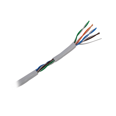 Bobina de 305 Metros (1000 Pies) Cat5e, Aleación de Cobre y Aluminio (CCA) Color Blanco, Uso Interior
