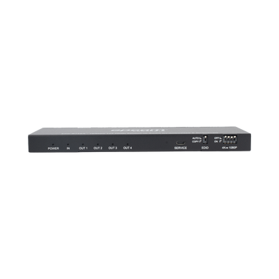 Splitter HDMI 1x4 | 1 Entrada a 4 salidas (Simultaneas) | 4K@60Hz | Extractor de Audio | Down Scaler | HDR  4:4:4 | EDID | 18Gbps
