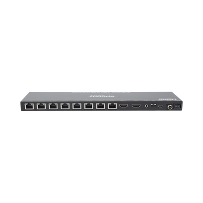 Splitter HDMI 1x8 | Extensor HDMI | 4K@30Hz 40m | 1080p@60Hz 70m | Función PoC |  4:4:4