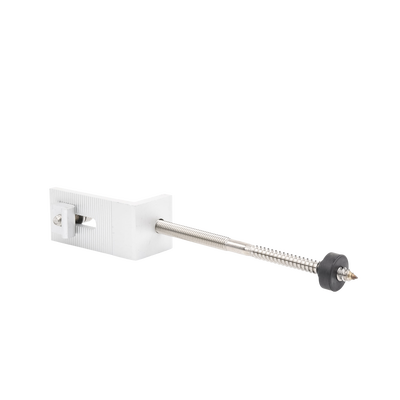 Soporte L para riel 7 con tornillo  M10*200 para techo de lamina