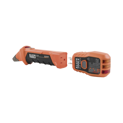 Detector Digital de Cortacircuitos de 120 Vca con Probador de Tomacorrientes GFCI.