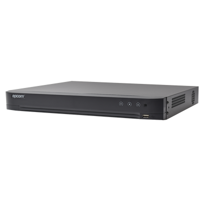 DVR 4 Megapixel / 8 Canales TURBOHD + 4 Canales IP / 1 Bahía de Disco Duro / 8 Canal de Audio / Audio por coaxitron / Vídeoanálisis