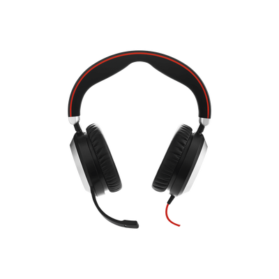 Jabra Evolve 80 con conexión USB / 3.5mm, cancelación activa/pasiva de ruido con indicador de ocupado (7899-823-109)