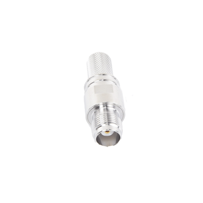 Conector TNC Hembra en Línea, Plegable Hex. con Pin Cautivo para cables Tipo RG-8/U, LMR-400