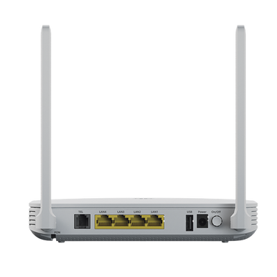 HUAWEI MiniFTTO - ONU Wi-Fi 6 doble banda / 2.976 Gbps / 4 puertos 10/100/1000 Mbps + 1  GPON (SC/UPC) + 1 puerto POST / Downstream 2.488 Gbps / Upstream 1.244 Gbps / Ganancia de Antena 5dBi / Beamforming / Roaming / MIMO 2X2 / Administración Nube