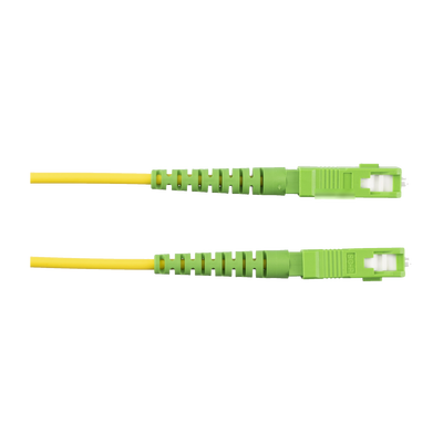Jumper de Fibra Optica Monomodo 9/125 OS2, SC/APC-SC/APC Simplex, OFNR (Riser), Color Amarillo, 1 Metro (3.28 Pies)