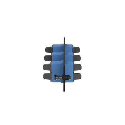 Placa Acopladora de Fibra Optica FAP, Con 3 Conectores SC Duplex (6 Fibras), Para Fibra Monomodo OS1/OS2, Color Azul