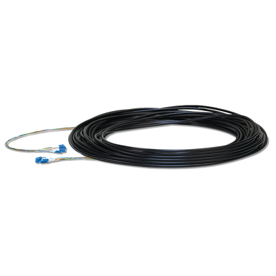 Fibercable de 30 Metros (100 Pies) Monomodo (SM) con Conectores LC, Ideal para Equipos Edgerouter, Edgeswitch y Edgepoint.