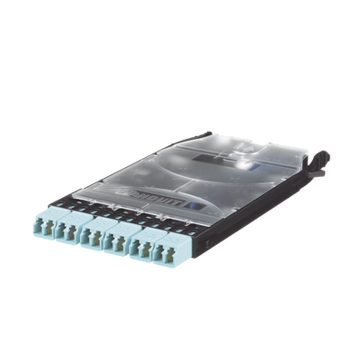 Cassette HD Flex? Con 6 Puertos LC Duplex (12 Fibras), Para Fibra Multimodo OM3, Color Azul