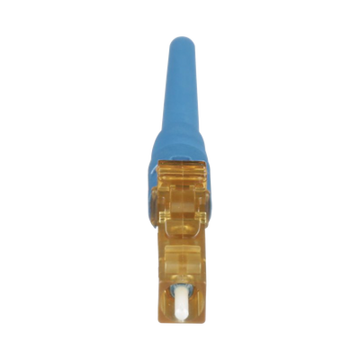 Conector de Fibra Óptica LC Simplex OptiCam, Monomodo 9/125 OS2, Pre-pulido, Color Azul