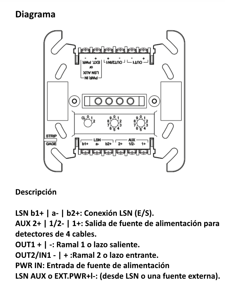 BOSCH F_FLM4204COND - Modulo de interconexion convencionales de cuatro cables / Compatible FPA5000