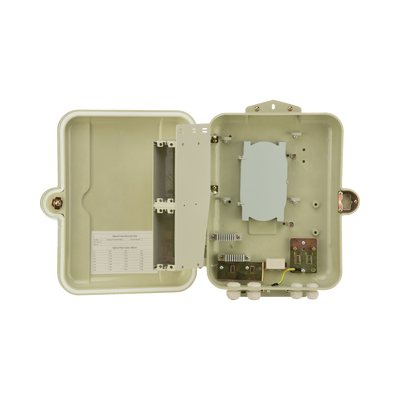 Gabinete Pasivo de Fibra Óptica, Acepta Dos Placas FPONEAP12, Protección IP55, Montaje en Poste o Pared