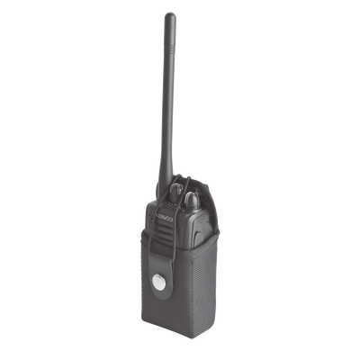 Funda Reforzada de Nylon para Cinturón con Correa y Boche Frontal, Estándar en la Mayoría de los Radios IC, TK, NX, etc.