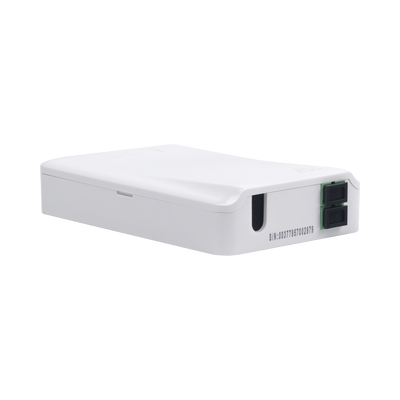 Caja Terminal de Fibra Óptica (Roseta) con 2 Acopladores SC/APC, Blanca