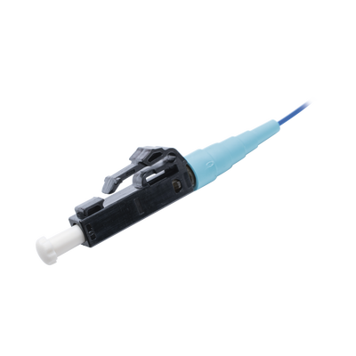 Pigtail de Fibra Óptica LC Simplex, Multimodo OM4 50/125, 900um, Color Aqua, 1 Metro (3.28 Pies)