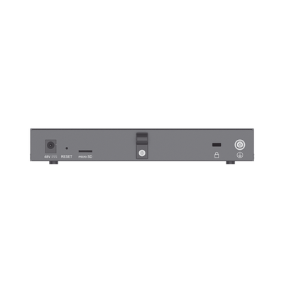 4 en 1: Firewall Nueva Generación, Router, PBX IP, Switch Gigabit de 5 Puertos (4 PoE) y 2 Puertos SFP 2.5 Gigabit