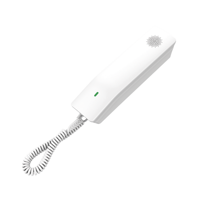 Teléfono IP para Hoteles / Altavoz HD en Bocina / 2 Cuentas y Líneas SIP / 10 Teclas de Marcación Rápida / 3 Teclas Programables / Wi-Fi de Doble Banda / Gestión con GDMS / Color Blanco /