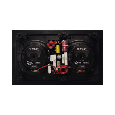 altavoces de montaje en la pared | woofers dobles de 5in | tweeter de 1in | 100W | 8ohms